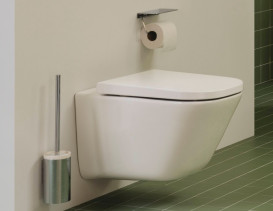 Держатель для туалетной бумаги Roca Hotels Round с полкой металл хром A817581C00