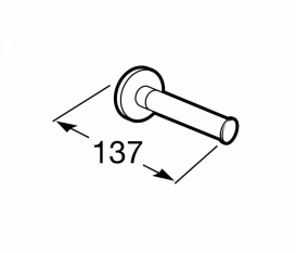 Тримач для туалетного паперу Roca Hotels 2.0 хром A816383001