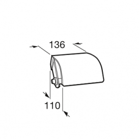 Держатель для туалетной бумаги Roca Hotels хром A815437001