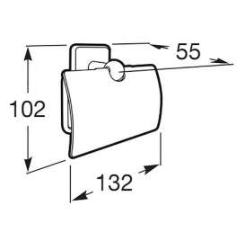 Тримач для туалетного паперу Roca Victoria хром A816662001