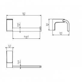 Держатель для туалетной бумаги Sonia Eletech настенный латунь хром 114191