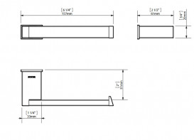 Держатель для туалетной бумаги Sonia S-Cube открытый латунь белый матовый 176366