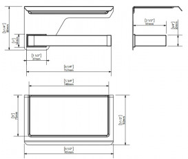Держатель для туалетной бумаги Sonia S-Cube с полочкой алюминий белый 176380