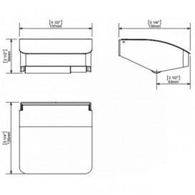 Тримач для туалетного паперу Sonia S-Cube настінний латунь хром 166862