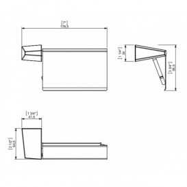 Держатель для туалетной бумаги Sonia S2 настенный латунь хром 156139