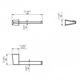 Держатель для туалетной бумаги Sonia S2 настенный латунь хром 156153