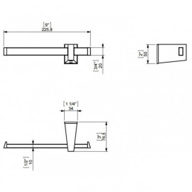 Держатель для туалетной бумаги Sonia S4 белый/хром 156306