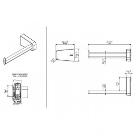 Держатель для туалетной бумаги Sonia S6 Black латунь чёрный 166480