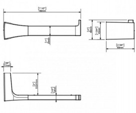 Держатель для туалетной бумаги Sonia S7 латунь хром 131884