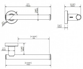 Тримач для туалетного паперу Sonia Tecno Project хром 116997