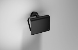 Держатель для туалетной бумаги Sonia Tecno Project Black чёрный матовый 166282