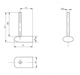Тримач для туалетного паперу TOTO Neorest настінний без кришки хром YH901P