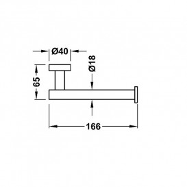 Держатель для туалетной бумаги Tres без крышки металлик черный 16123606KM