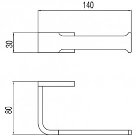 Тримач для туалетного паперу Tres Loft-Tres без кришки білий матовий 20023612BM