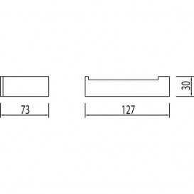 Держатель для туалетной бумаги Tres Slim-Tres настенный золото матовый 20263612OM