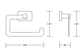 Держатель для туалетной бумаги VBI Mars металл хром VBI-040111CH