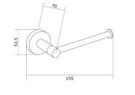 Держатель для туалетной бумаги VBI Venus металл черный VBI-040012BL