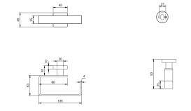 Держатель для туалетной бумаги Villeroy & Boch Elements - Striking латунь матовый никель TVA15201400064