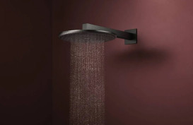 Держатель для верхнего душа Hansgrohe E 39 см черный матовый хром 24337340