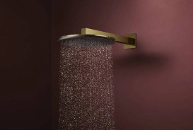 Держатель для верхнего душа Hansgrohe E 39 см золото 24337990