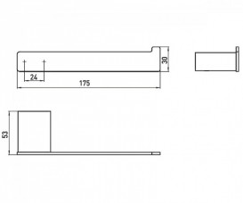 Держатель для запасного рулона Emco Loft Black 0505 133 00