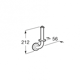 Держатель для запасной туалетной бумаги Roca Hotels металл хром A815436001
