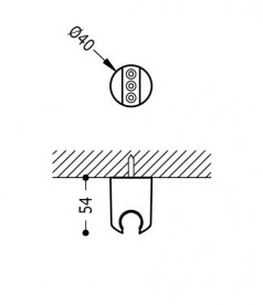 Держатель душевой лейки Tres Docce хром 9134841