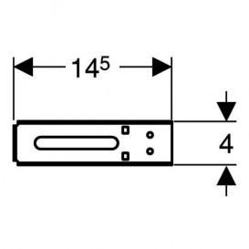 Тримач Geberit Duofix для кріплення труб сталь 111.891.00.1