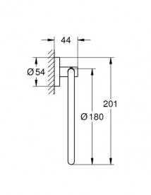 Держатель-кольцо для полотенец Grohe QuickFix Start металл суперсталь 41174DC0