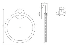 Держатель-кольцо для полотенец Villeroy & Boch Elements - Tender хром TVA15100500061