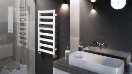 Держатель полотенец для полотенцесушителя Terma Happy Shark 400 металл цвет по RAL WRWH1A034