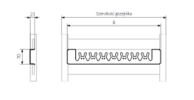 Держатель полотенец для полотенцесушителя Terma Happy Rabbit 500 металл цвет по RAL WRWH1B044