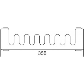 Держатель полотенец для полотенцесушителя Terma Simple металл цвет по RAL WRWSIM004