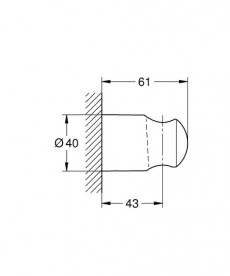 Держатель ручного душа Grohe QuickFix Vitalio Universal черный матовый 279582430