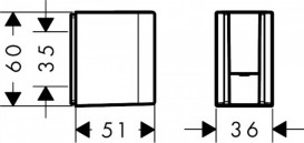 Утримувач ручного душу Hansgrohe Axor One шліфований чорний хром 45721340