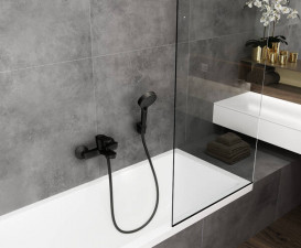 Держатель ручного душа Hansgrohe Porter S пластик черный матовый 28331670