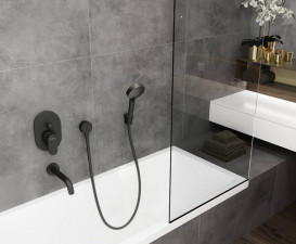 Держатель ручного душа Hansgrohe Porter S пластик черный матовый 28331670