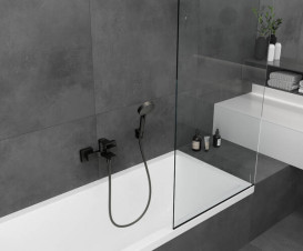 Держатель ручного душа Hansgrohe Porter S пластик черный матовый 28331670