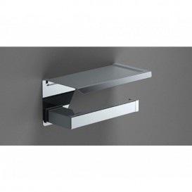 Держатель туалетной бумаги Sonia S-Cube настенный с полочкой хром 173938