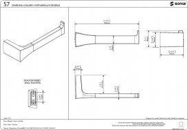 Держатель туалетной бумаги Sonia S7 настенный латунь золото 138432
