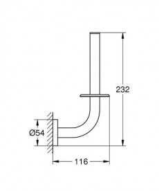 Тримач запасного рулону туалетного паперу Grohe Essentials метал чорний матовий 1024692430