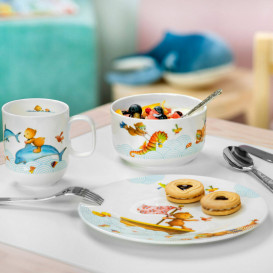 Детский столовый сервиз Villeroy & Boch New Happy as a Bear 7 предметов премиум фарфор 14-8664-8435