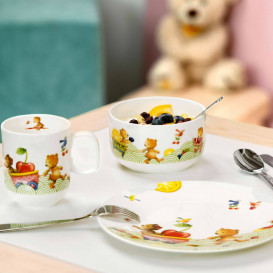Детский столовый сервиз Villeroy & Boch New Hungry as a Bear 7 предметов премиум фарфор 14-8665-8435