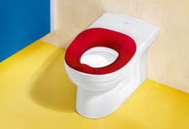 Детское сиденье для унитаза Villeroy & Boch O.Novo Kids пенопласт вишневый красный 8M1461P4