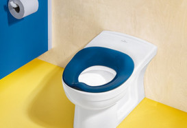 Детское сиденье для унитаза Villeroy & Boch O.Novo Kids пенопласт синий океан 8M14619A