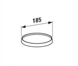 Диск для смесителя Laufen Kartell Ø 185 мм пластик прозрачный H3983350840011