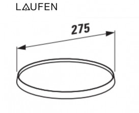 Диск для змішувача Laufen Kartell Ø 275 мм пластик помаранчевий H3983350820021