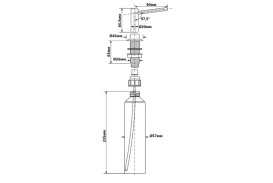Диспенсер для моющего средства McAlpine врезной 500 мл нержавеющая сталь HC20-SN