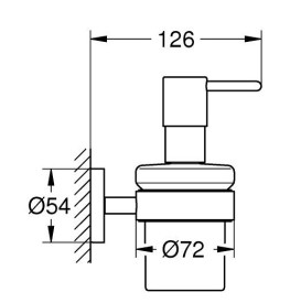 Диспенсер для рідкого мила Grohe Start із тримачем чорний матовий 411952430