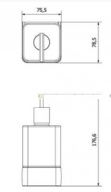 Диспенсер для жидкого мыла Haceka Aline P белый/хром 1194615
